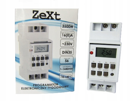 Programator czasowy szynę tygodniowy cyfrowy DIN