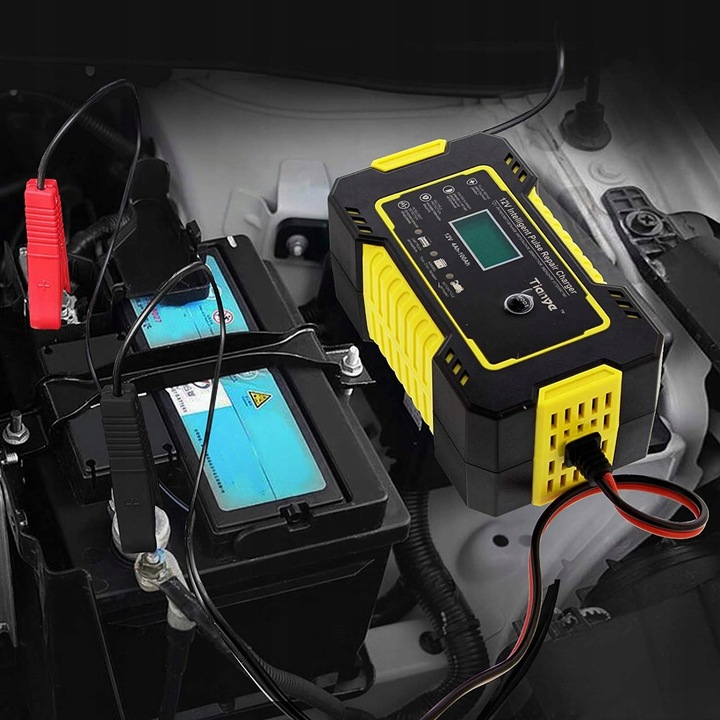 Prostownik samochodowy do akumulatorów 12V 6A FUNKCJA NAPRAWY