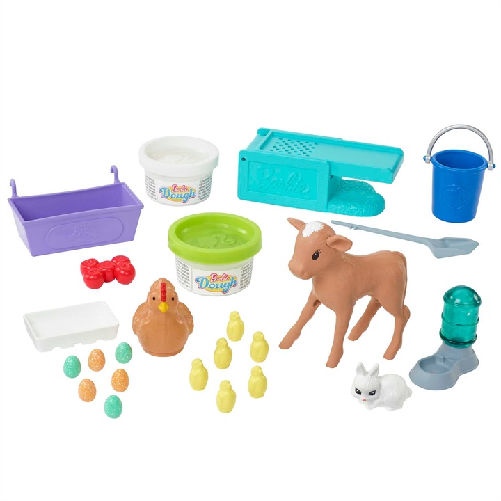 LALKA BARBIE ZESTAW FARMA WESOŁYCH KUREK