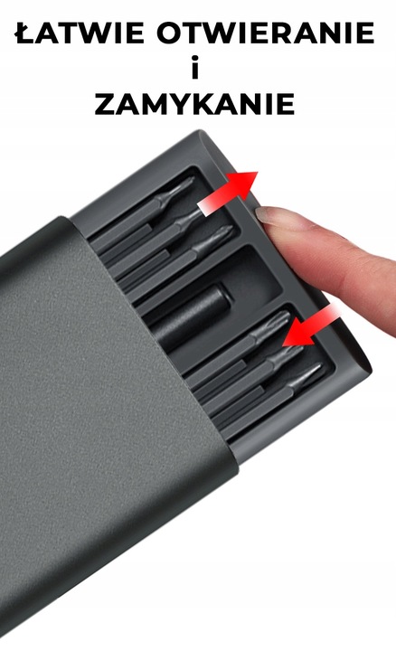 Śrubokręt precyzyjny TurnTech z zestawem końcówek 48 in 1 ALU