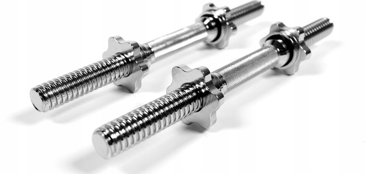 Gryfy do hantli Dumbbell Gryf Prosty Krótki Hantle 40cm 28mm 2szt. - Zipro