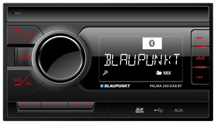 Blaupunkt Palma 200 DAB BT Radio samochodowe 2DIN VarioColor Bluetooth MP3