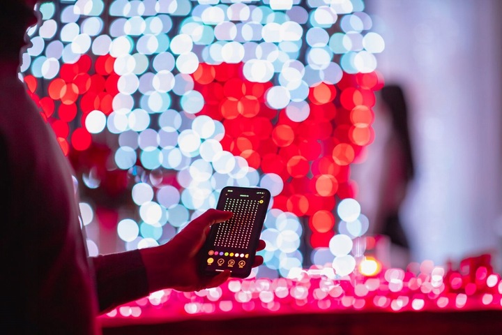 Inteligentna Kurtyna LED Twinkly 210 RGB W 2,1m