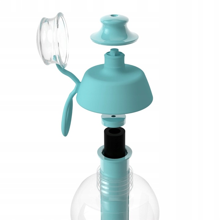 Butelka na Wodę Filtrująca 0,5l Dafi SOFT Miętowa Zielona z 4 Filtrami