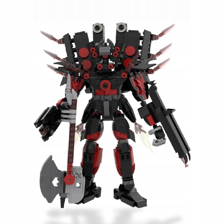 SKIBI TOILET TOY BRICKS SERIES KLOCKI BUDOWLANE, TOILET MAN SPEAKER MAN