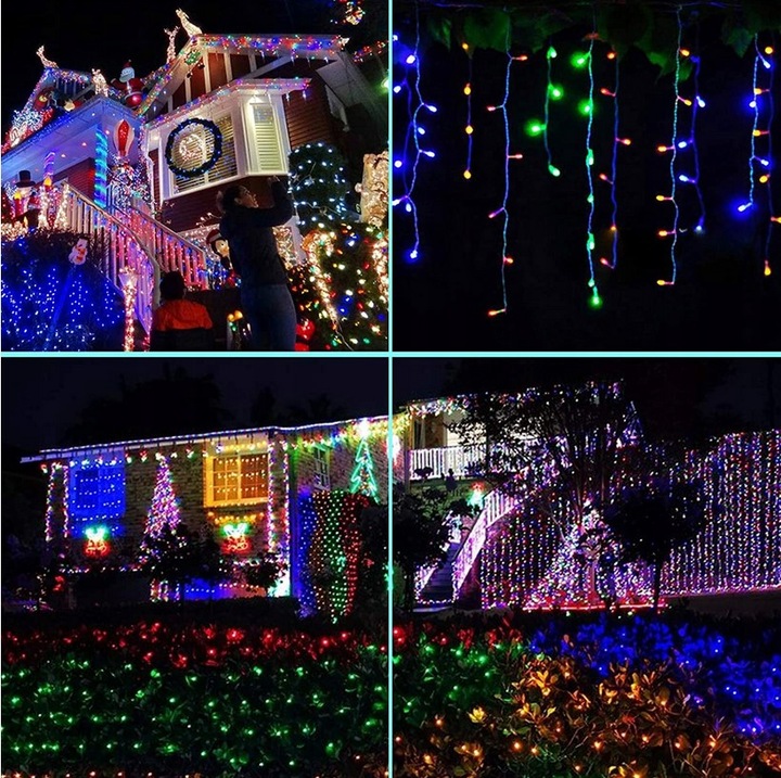 SOPLE FLASH 200 LED ZEWNĘTRZNE MULTIKOLOR CHOINKOWE lampki
