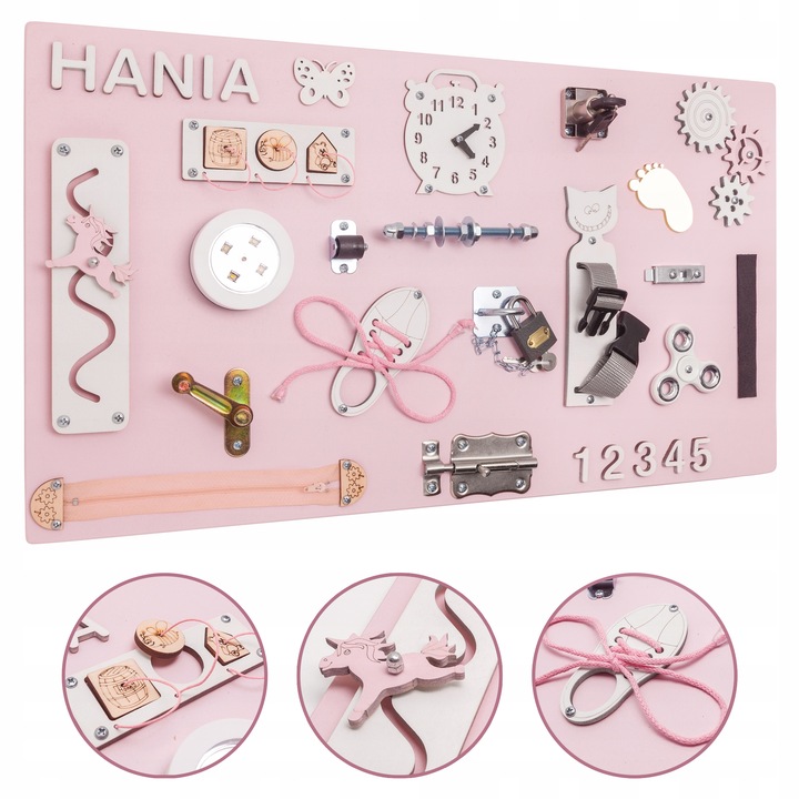 TABLICA Manipulacyjna Sensoryczna MONTESSORI XL