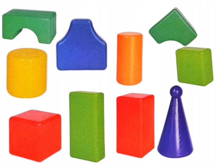 Duże kolorowe klocki dmuchane dydaktyczne 45 elementy!!!!