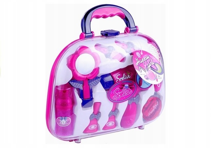 ZESTAW FRYZJERSKI W WALIZCE SALON PIĘKNOŚCI DLA DZIECI SUSZARKA AKCESORIA