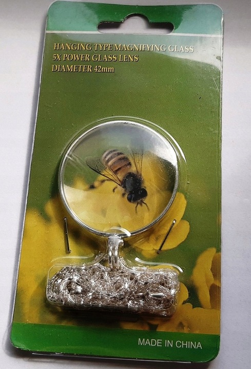 NASZYJNIK, WISIOREK PRZYWIESZKA - LUPA DLA SENIORA, MONOKL, POWIĘKSZENIE x5