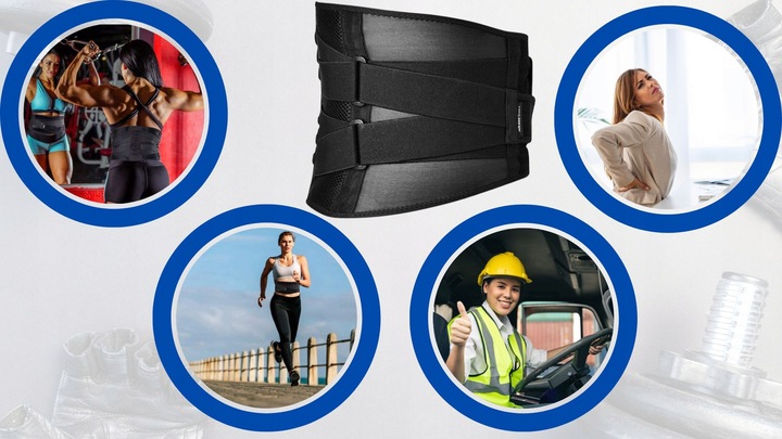 PAS LEDZIOWY na kręgosłup lędźwiowy na dyskopatię ORTOPEDYCZNY do pracy XL