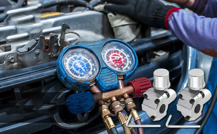 ZAWÓR PRZEBIJAJĄCY KRAN LODÓWKI ZAWÓR KOMPATYBILNY Z 1/4" 5/16" 3/8"