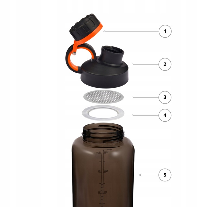 Butelka na wodę bidon tritan BPA free Majestic Sport 1,5L