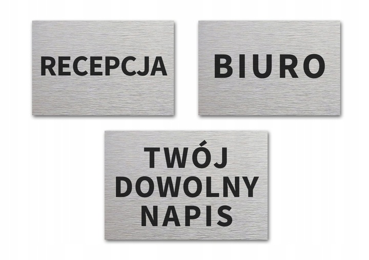 Tabliczka informacyjna TWÓJ DOWOLNY NAPIS DOWOLNY NADRUK 30x20 cm