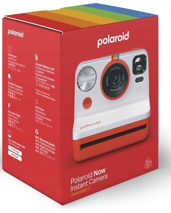 Aparat POLAROID Now Czerwony
