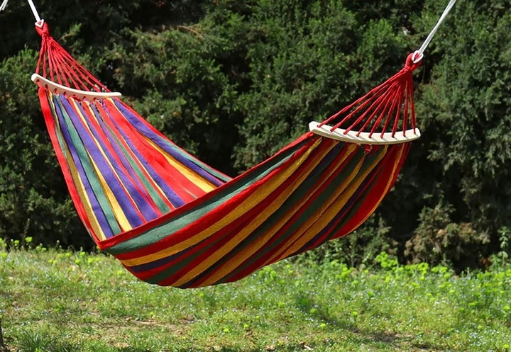 HAMAK OGRODOWY 2 OSOBOWY BRAZYLIJSKI XXL MOCNY HUŚTAWKA PAŁĄK DUŻY + TORBA