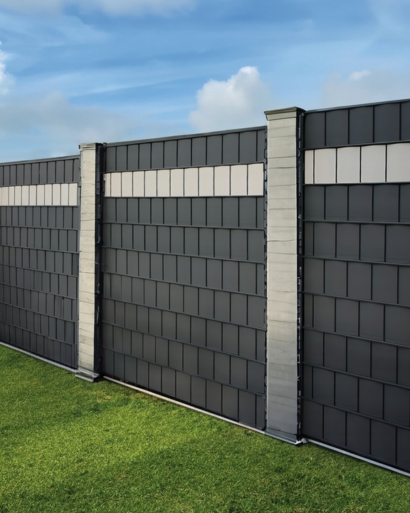 TAŚMA OGRODZENIOWA OSŁONA NA OGRODZENIE PŁOT PANELOWE SZARA UV 19 x 35m