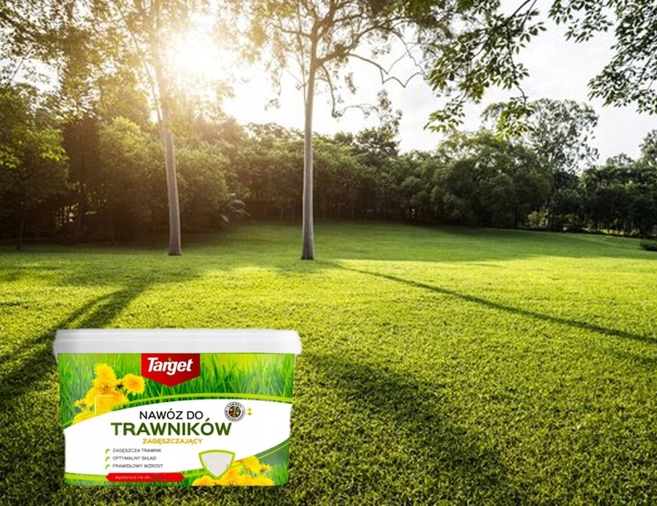 Nawóz do trawników trawy z chwastami zagęszcza wypiera chwasty TARGET 8 kg