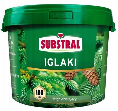 SUBSTRAL 100dni DO IGLAKÓW 10kg NAWÓZ TUJE BORÓWKI