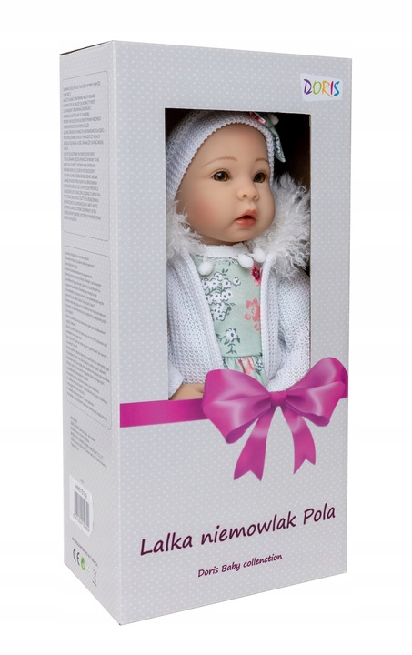 Lalka bobas interaktywna DUŻA REALISTYCZNA PACHNĄCA zestaw SMOCZEK PAMPERS