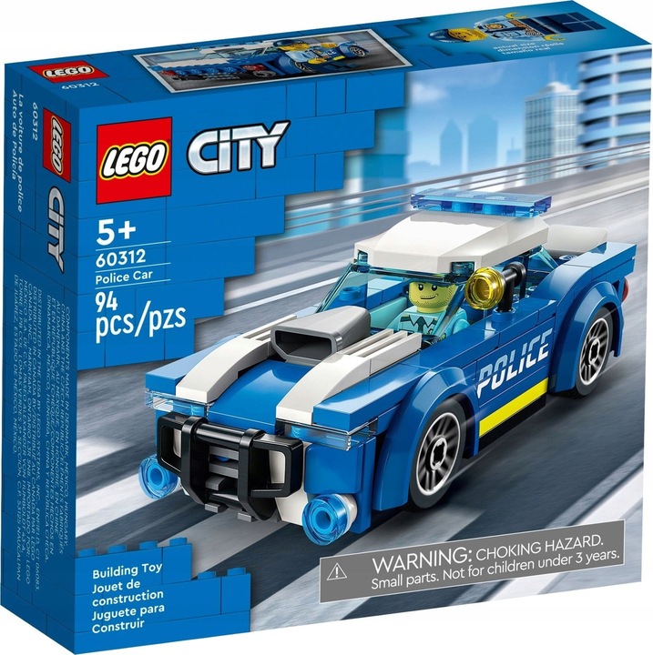 LEGO City 60312 Samochód Policja Auto Radiowóz