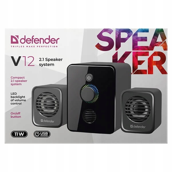 Głośniki Defender V12 2.1 11W RGB USB