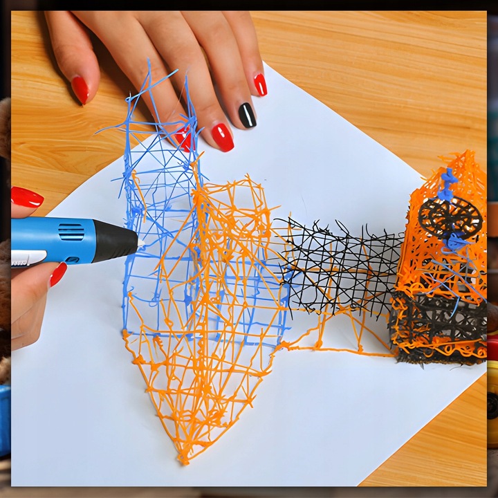 DŁUGOPIS 3D DLA DZIECI DRUKARKA 3D MAGICZNY DŁUGOPIS 3D + WKŁADY 510 METRÓW