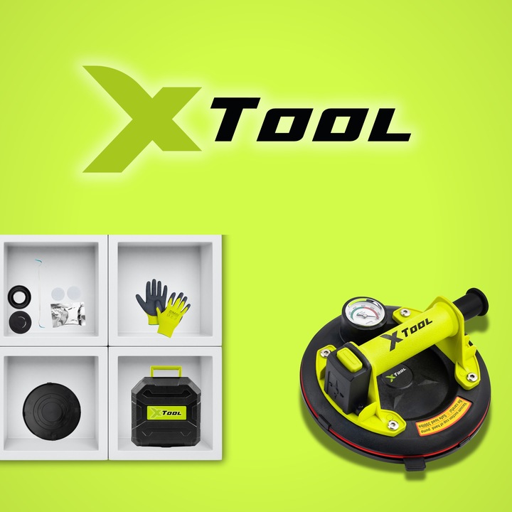 PRZYSSAWKA DO PŁYTEK PRÓŻNIOWA Z POMPKĄ MANOMETR UCHWYT do SZYB GLAZURY 120