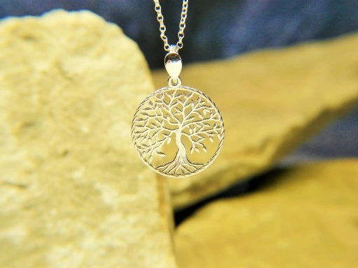 KOMPLET DRZEWO ŻYCIA DRZEWKO SZCZĘŚCIA srebro 925