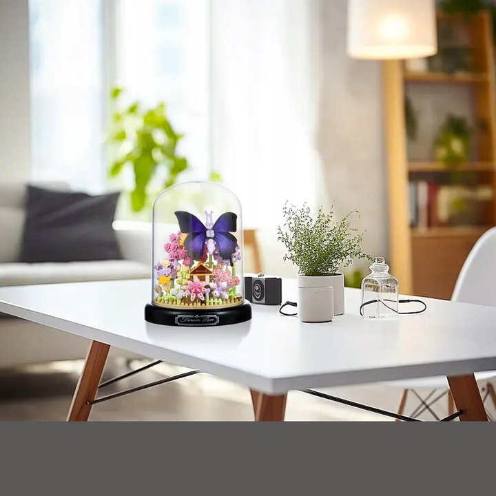 KLOCKI DO BUDOWANIA OGRODU KWIATÓW, ZESTAW KLOCKÓW KWIATY OGRÓDEK, PREZENT