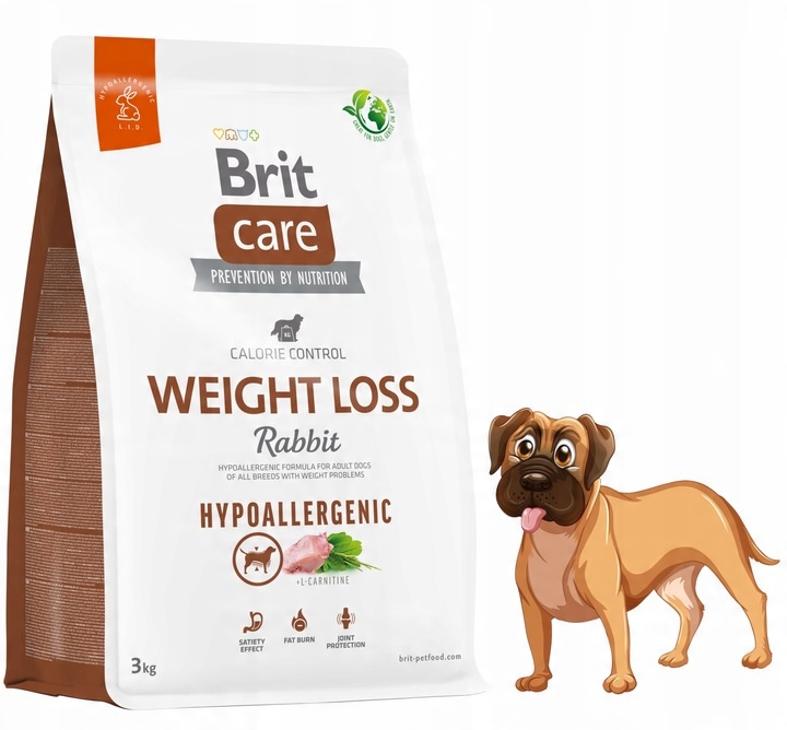 BRIT CARE Hypoallergenic Weight Loss Rabbit 3kg
