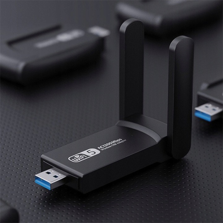 KARTA SIECIOWA WIFI ADAPTER USB 3.0 1300 Mbps 5ghz 2 TRYBY SYMULACJA AP