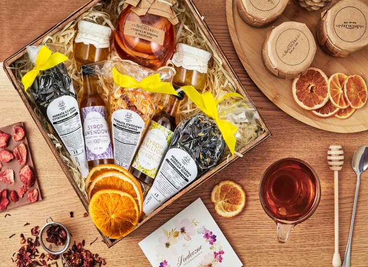 Zestaw herbat UPOMINEK herbaty cytryna w syropie konfitura prezent upominek