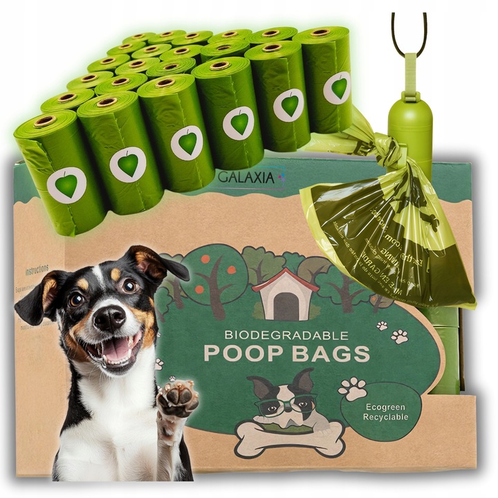 WORECZKI Na Psie Odchody BIODEGRADOWALNE Worki na Kupy BIO + ETUI 360 sztuk