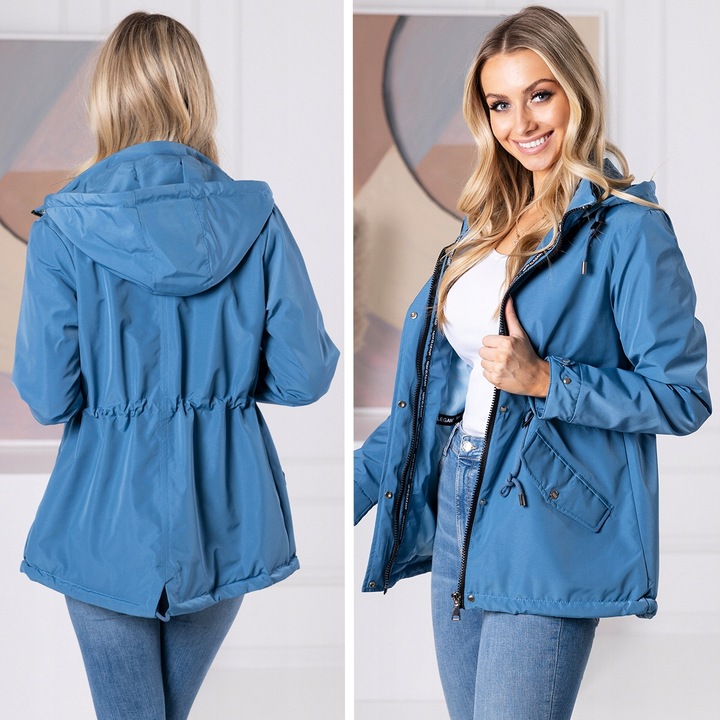 TALIOWANA WIOSENNA Kurtka PARKA z Kapturem 3 KOLORY Przejściowa XL