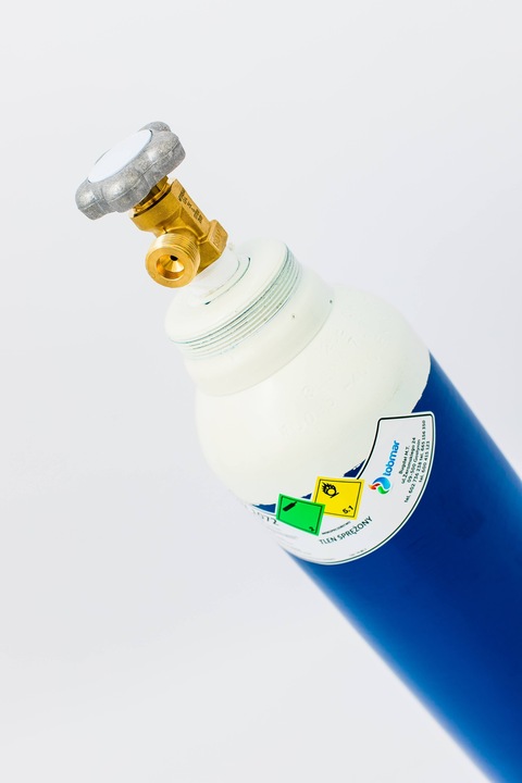 NOWA LEKKA Butla Gazowa Butle TLEN TLENOWA 8L 150 BAR O2 PEŁNA