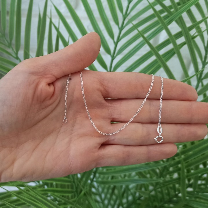 Łańcuszek srebrny Falsa corda 45cm 1.3mm 925