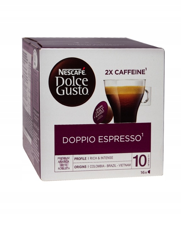 Kawa NESCAFE DOLCE GUSTO DOPPIO ESPRESSO 16 sztuk + GRATIS videobook
