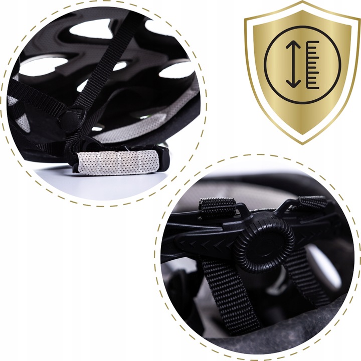 KASK ROWEROWY Z OKULARAMI LEKKI REGULOWANY ERCOLE