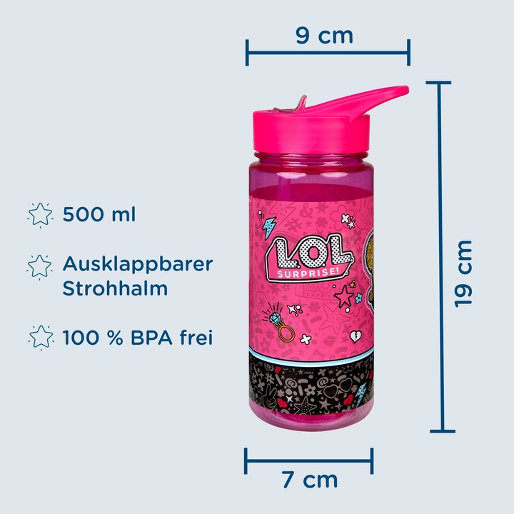 BIDON BUTELKA Dziecięca Z USTNIKIEM L.O.L. Suprise LOL