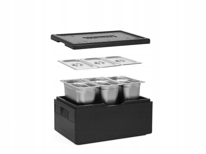 Pojemnik termoizolacyjny termobox 40 L GN 1/1 z pokrywą 200 mm TECHNICA