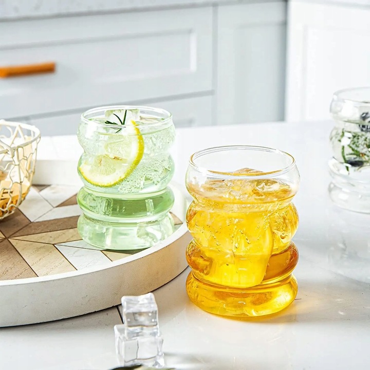 Szklanki na Soki / Napoje BUBBLE 6 sztuk T043