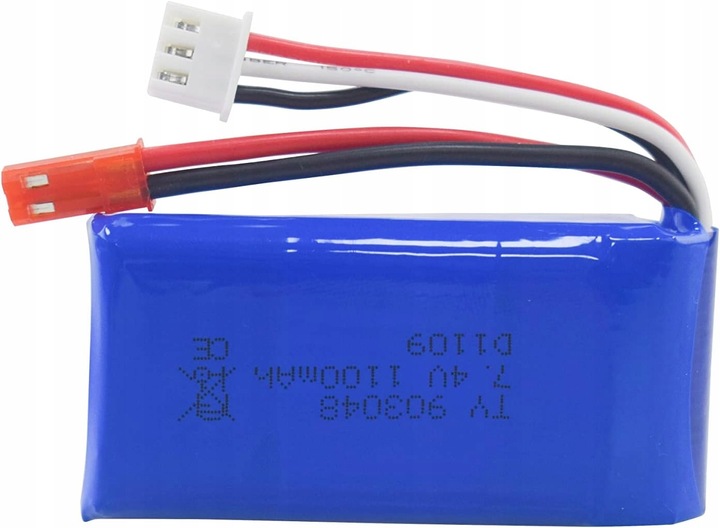 Zestaw 2 baterii 7,4 V 1100 mAh Ładowarka WLtoys A949, A959, A969, A979,