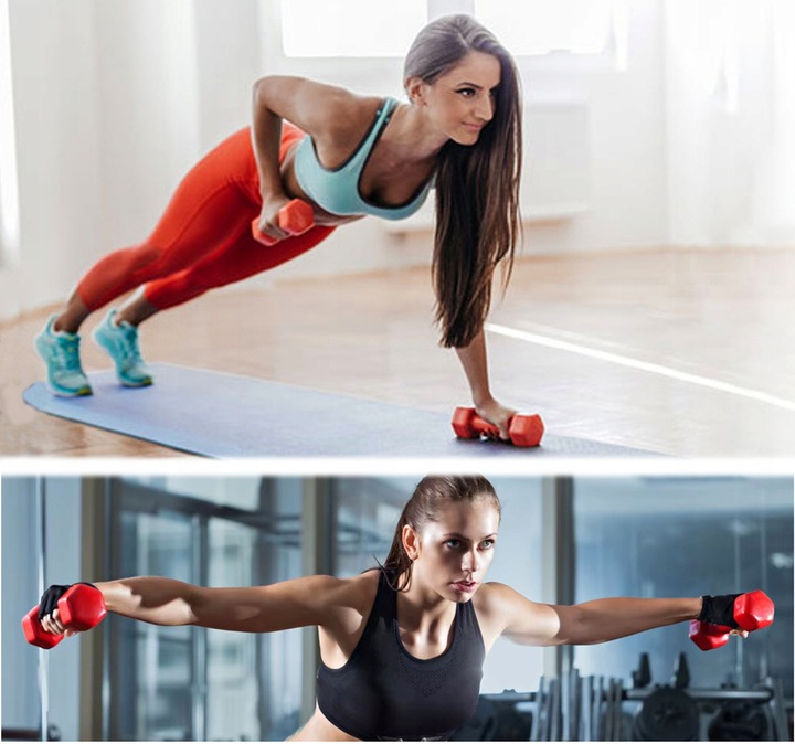 HANTLA DO ĆWICZEŃ HANTLE HANTELKI CIĘŻARKI FITNESS 2x 3kg 2sztuki