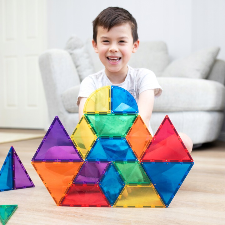 klocki magnetyczne Rainbow Shape Expansion Pack 36 el. Connetix kształty