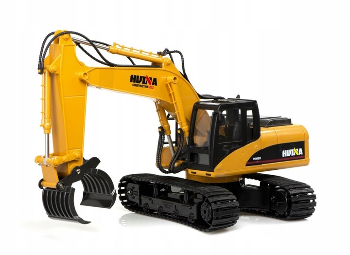 MOCNA KOPARKA ZDALNIE STEROWANA GĄSIENICOWA RC + CHWYTAK 2w1 METAL + PILOT