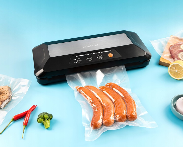 Zgrzewarka próżniowa Pakowarka żywności Automatyczna Roczny zapas folii 26m