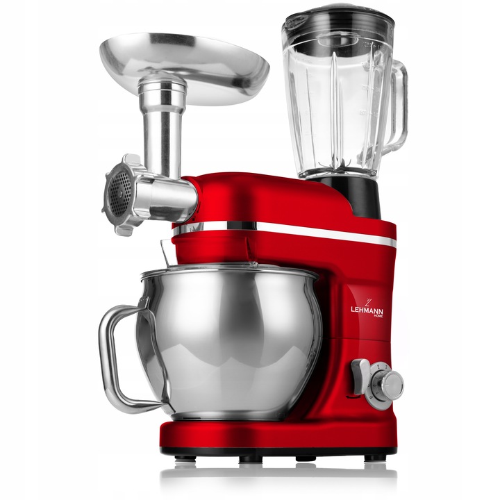 ROBOT KUCHENNY PLANETARNY MIKSER Z MISĄ BLENDER SZKLANY MASZYNKA DO MIĘSA