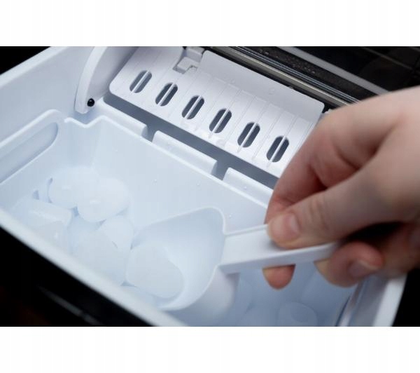 Kostkarka do lodu Eldom KS2109 12kg/24h 110W Łopatka do lodu Srebrno-Czarna