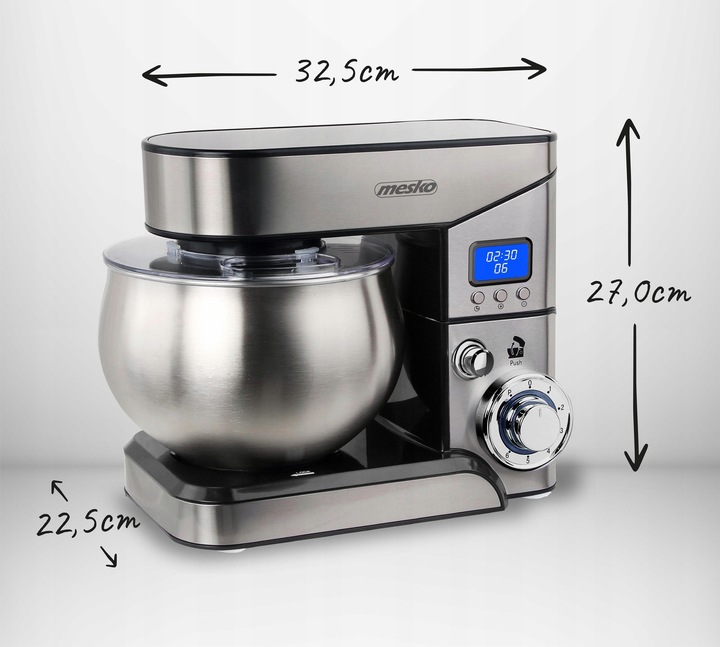 Robot Kuchenny Planetarny AGD Drobne Do Kuchni 2000W Misa 5L Hak LCD